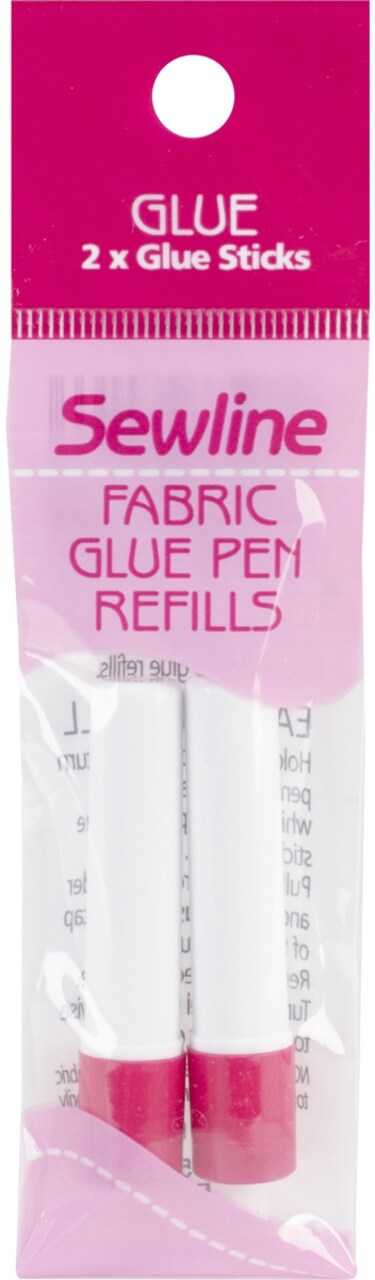 Multipack of 10 - Sewline Water-Soluble Fabric Glue Pen Refill 2/Pkg-Blue